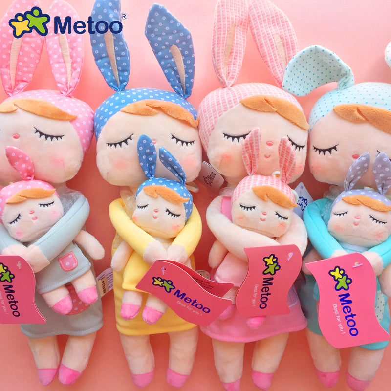 2 PCS Original Metoo Plush Toy Cute Rabbit Beautiful Angela Stuffed Doll