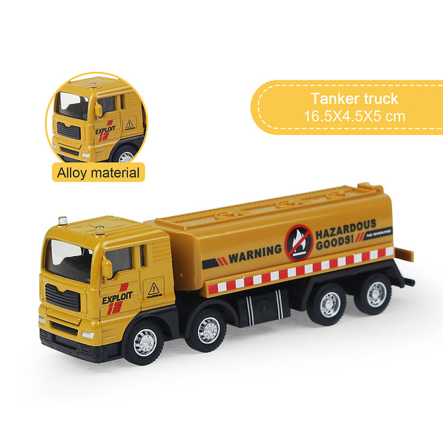 9 Styles Alloy Engineering Car Truck Toys Crane Bulldozer Excavator Forklift Vehicles Educational Toys