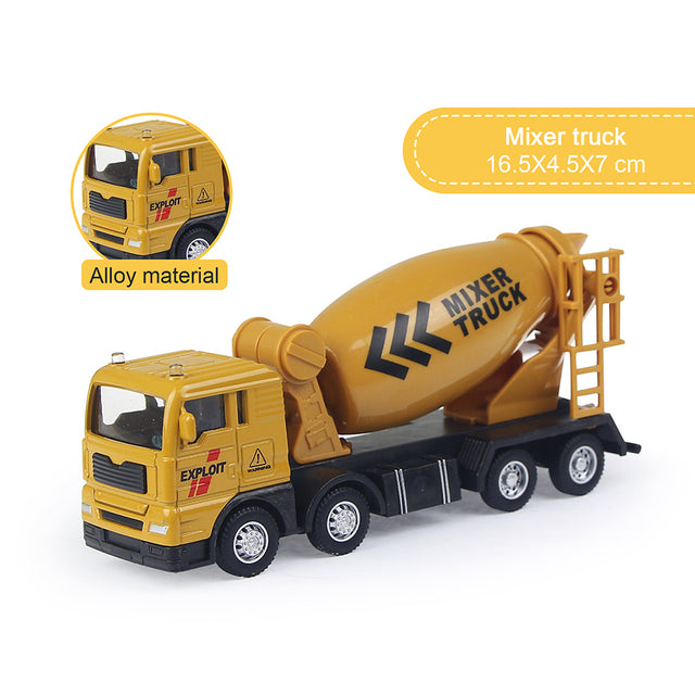 9 Styles Alloy Engineering Car Truck Toys Crane Bulldozer Excavator Forklift Vehicles Educational Toys