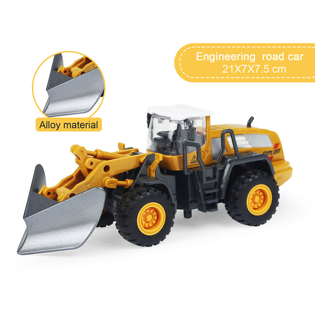 9 Styles Alloy Engineering Car Truck Toys Crane Bulldozer Excavator Forklift Vehicles Educational Toys