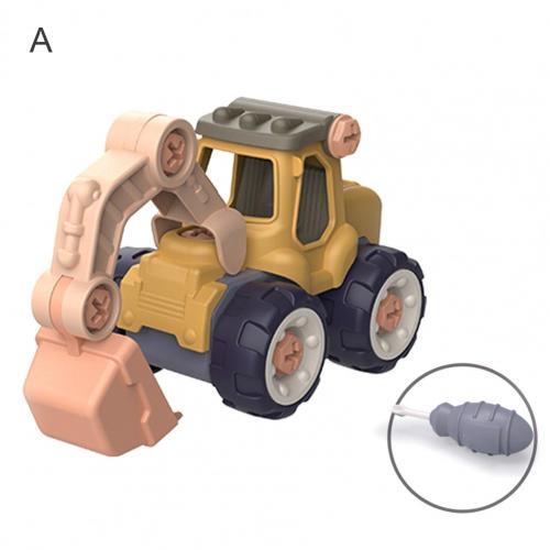 Creative Truck Loading Unloading Plastic DIY Truck Toy Assembly Engineering Car Set