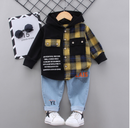 Autumn Spring Cotton Tracksuits Denim Set