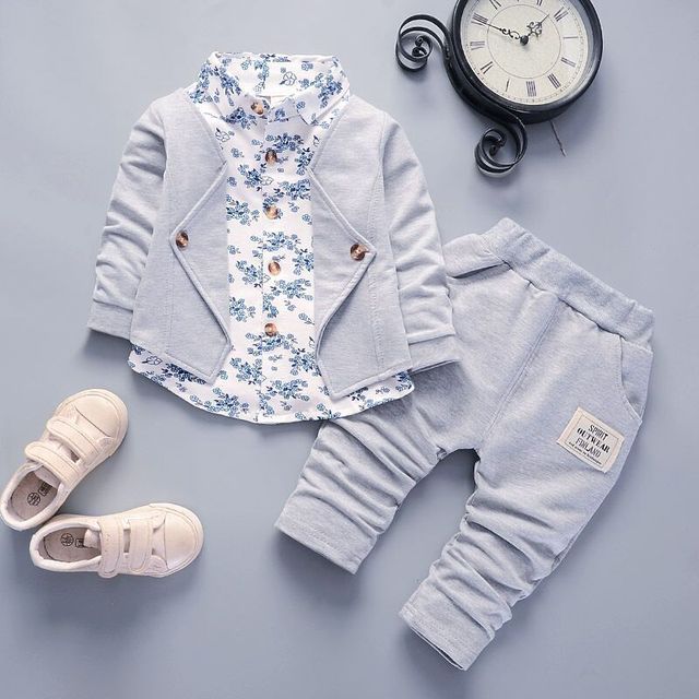 Autumn Spring Cotton Tracksuits Denim Set