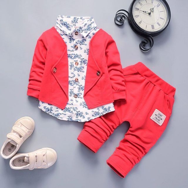 Autumn Spring Cotton Tracksuits Denim Set