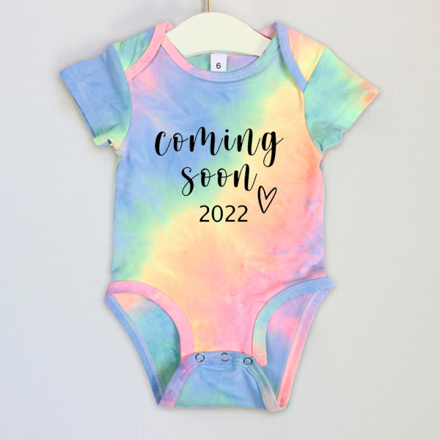 Baby Announcement 2022 Newborn Baby Bodysuits Romper