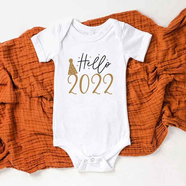 Baby Announcement 2022 Newborn Baby Bodysuits Romper