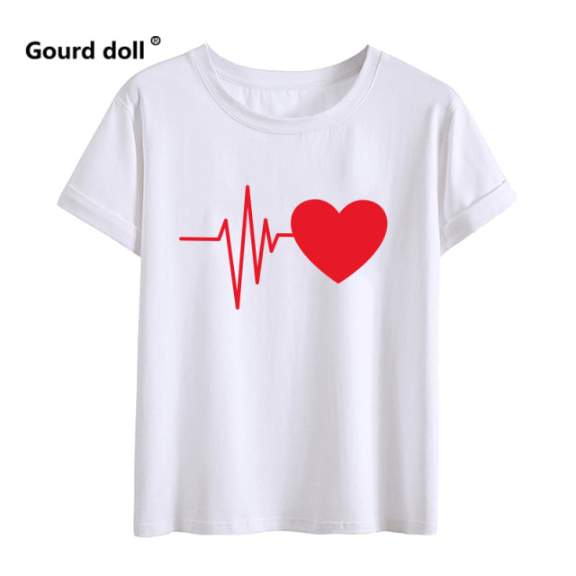 Heartbeat Outfits Family Matching T-shirt