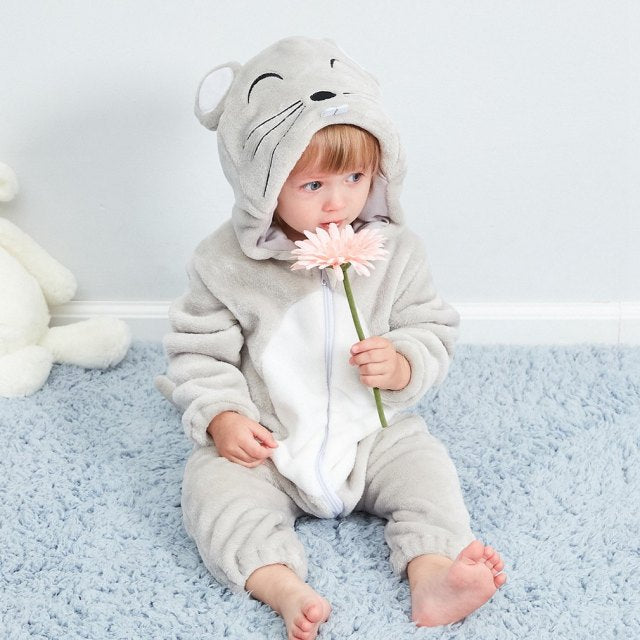 Animal Cartoon Romper Hooded Lion Monkey Toddler Cosplay Clothes