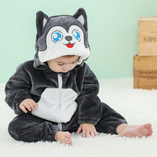 Animal Cartoon Romper Hooded Lion Monkey Toddler Cosplay Clothes