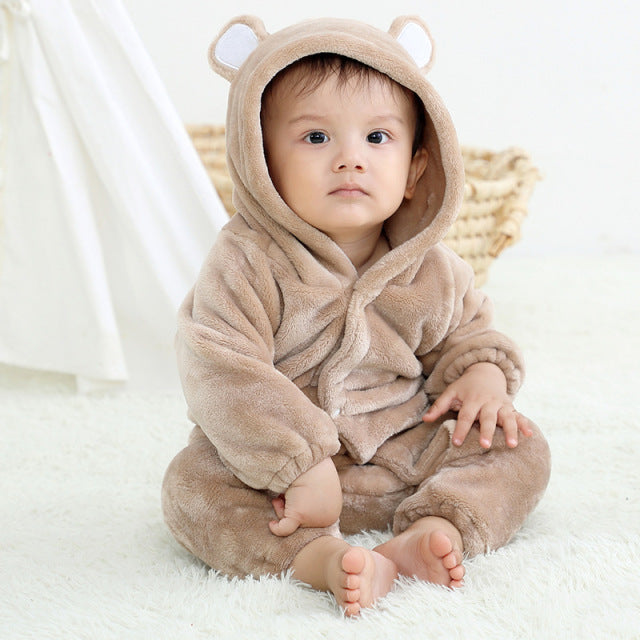 Animal Cartoon Romper Hooded Lion Monkey Toddler Cosplay Clothes