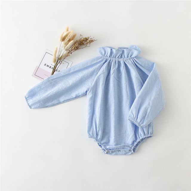 Baby Girl Rompers Long Sleeve Romper Jumpsuits 100% Organic Cotton