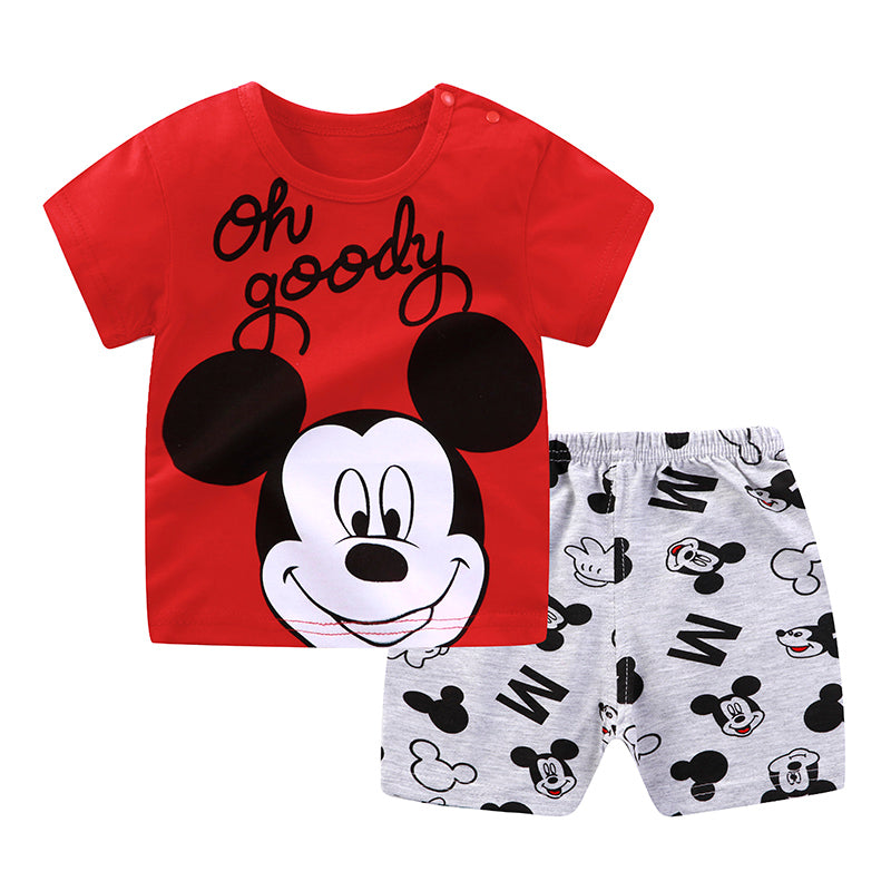 2022 Summer Kids Disney Mickey Mouse Clothes Sets