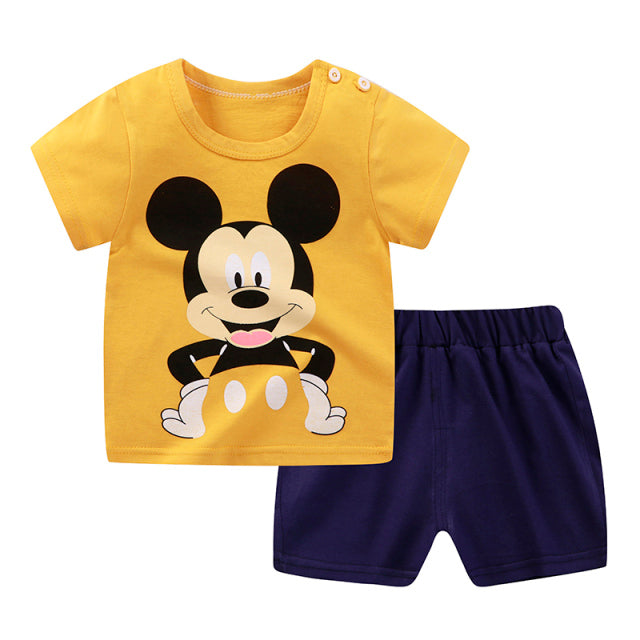 2022 Summer Kids Disney Mickey Mouse Clothes Sets