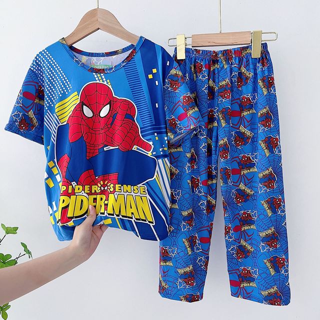 Mickey Minnie Marvel Spiderman Pajamas Set