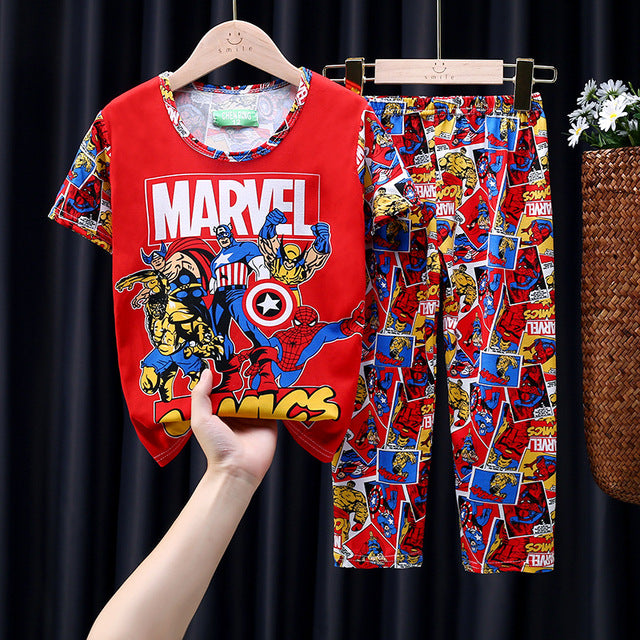 Mickey Minnie Marvel Spiderman Pajamas Set