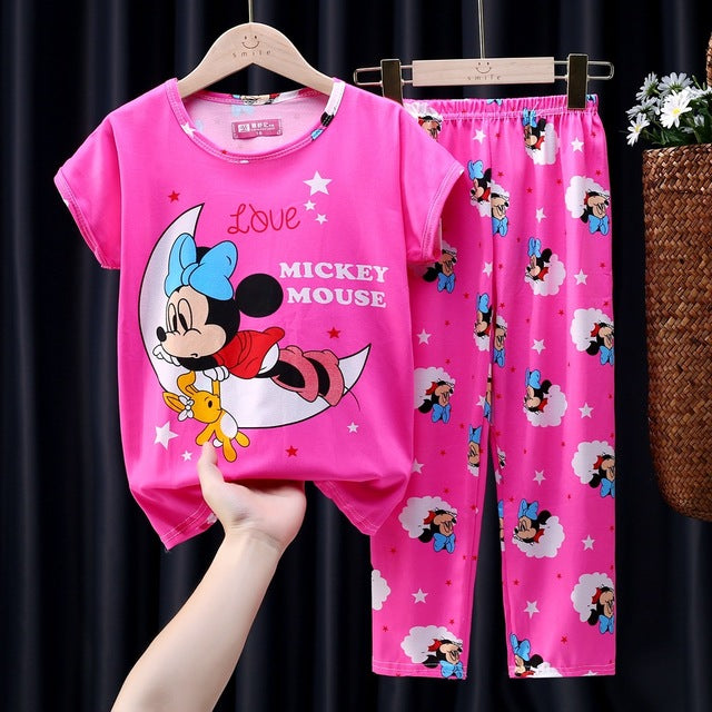 Mickey Minnie Marvel Spiderman Pajamas Set