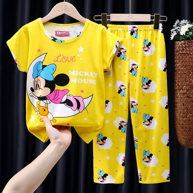 Mickey Minnie Marvel Spiderman Pajamas Set