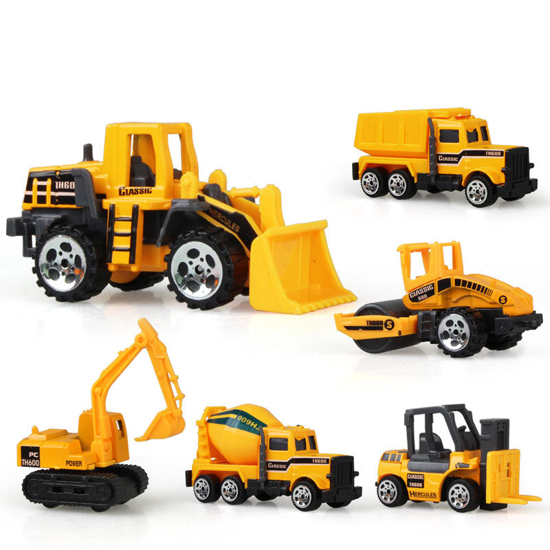 Mini Alloy Diecast Car Model Engineering Toy Vehicles Dump Truck Forklift Excavator