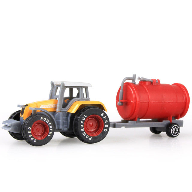 Mini Alloy Diecast Car Model Engineering Toy Vehicles Dump Truck Forklift Excavator