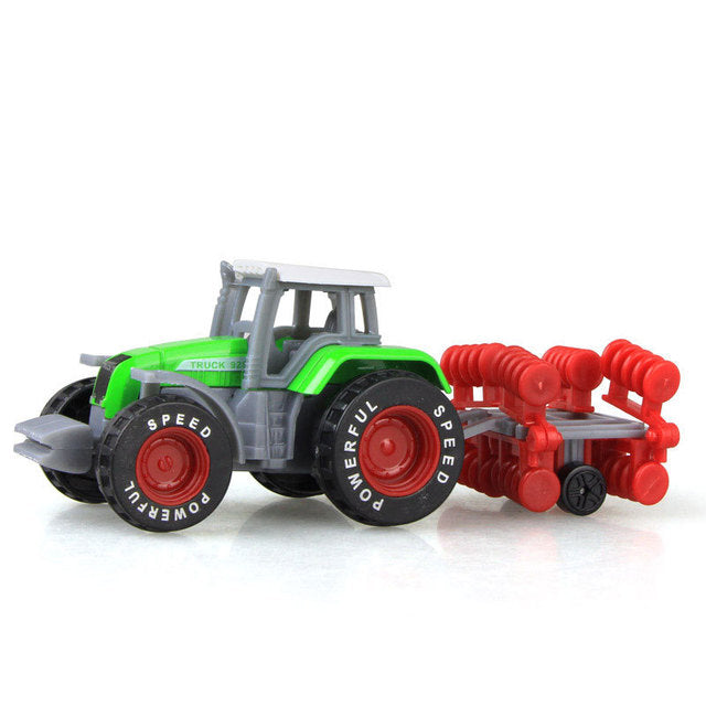 Mini Alloy Diecast Car Model Engineering Toy Vehicles Dump Truck Forklift Excavator