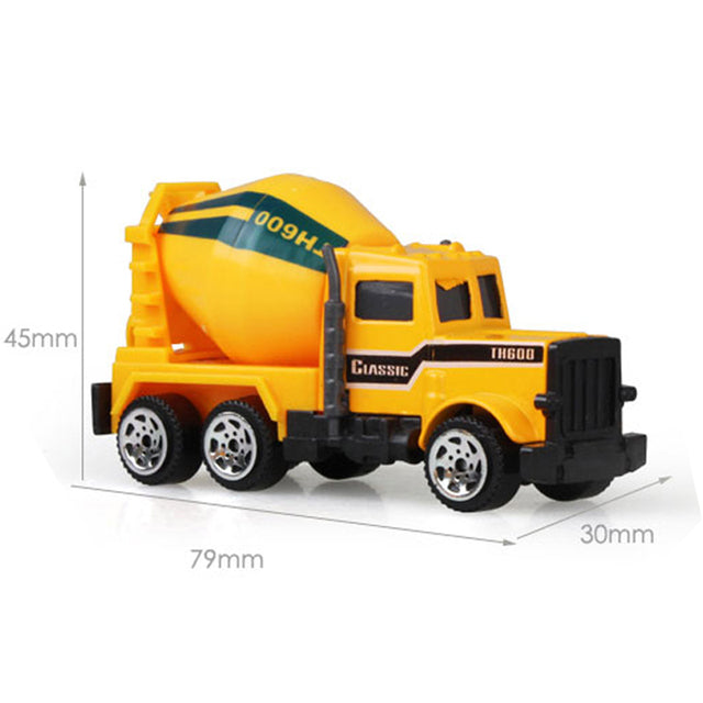 Mini Alloy Diecast Car Model Engineering Toy Vehicles Dump Truck Forklift Excavator