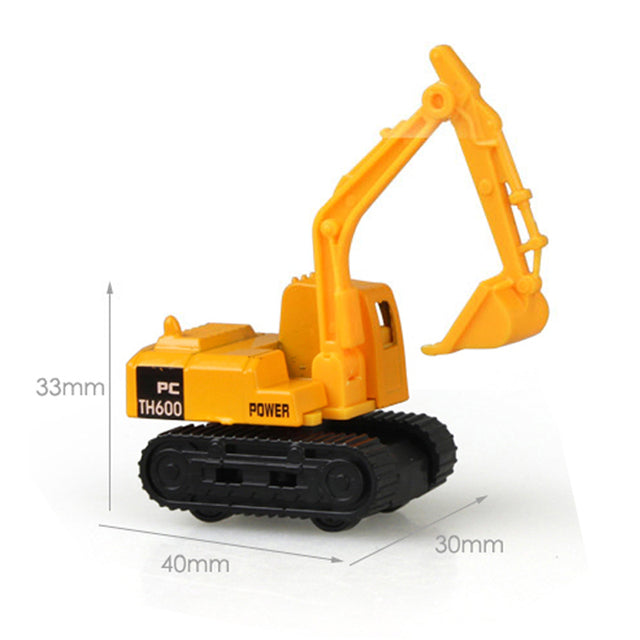 Mini Alloy Diecast Car Model Engineering Toy Vehicles Dump Truck Forklift Excavator