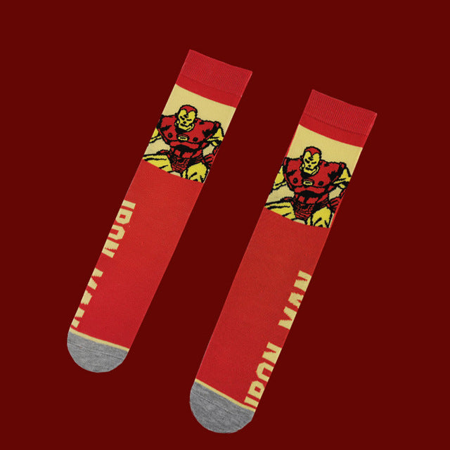 Marvel DC Cartoon Casual High Socks