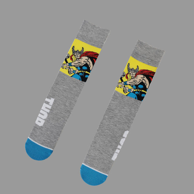 Marvel DC Cartoon Casual High Socks