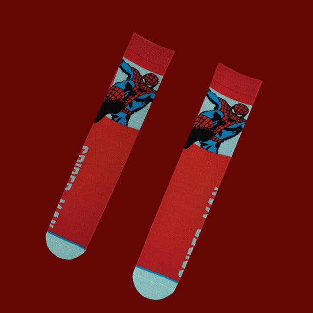 Marvel DC Cartoon Casual High Socks