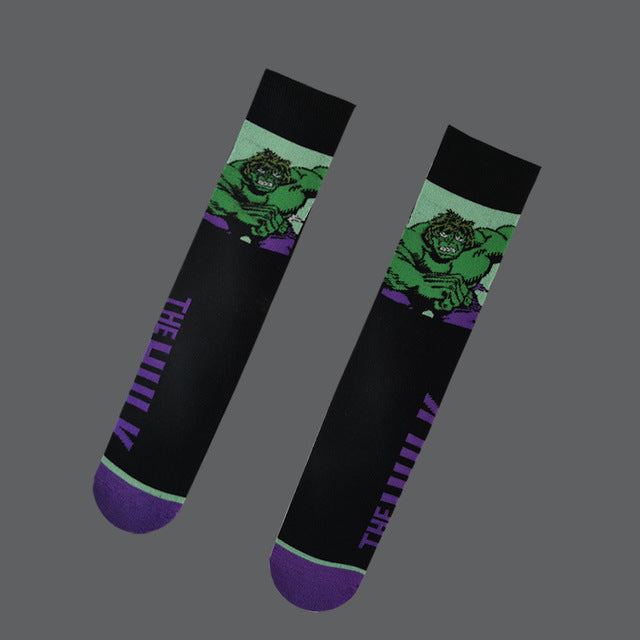 Marvel DC Cartoon Casual High Socks