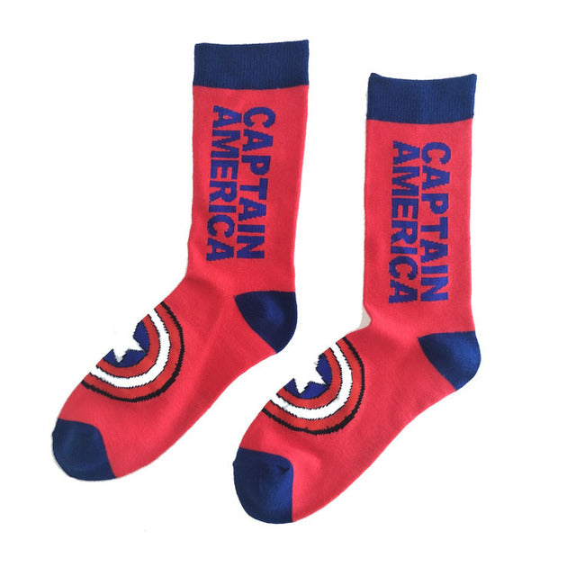 Marvel DC Cartoon Casual High Socks