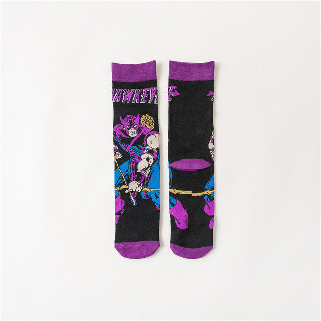 Marvel DC Cartoon Casual High Socks