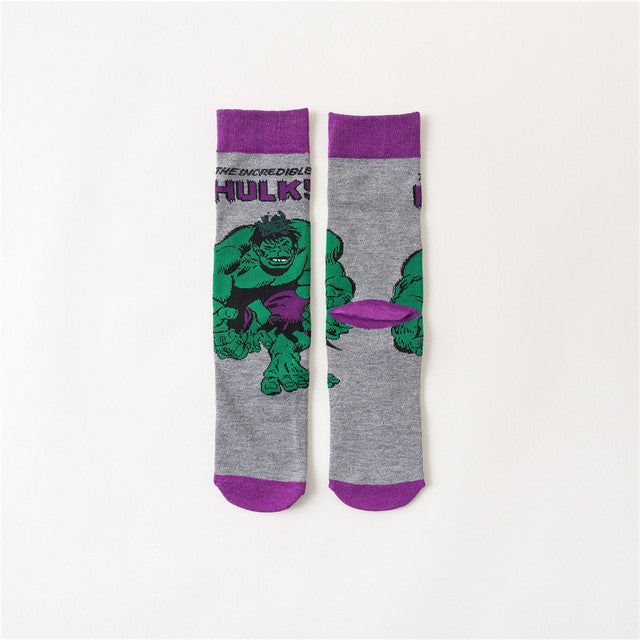 Marvel DC Cartoon Casual High Socks