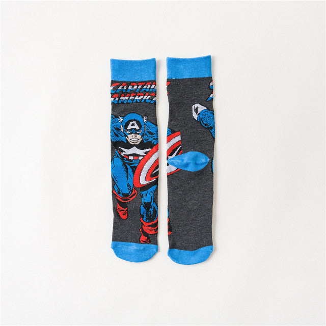 Marvel DC Cartoon Casual High Socks