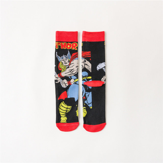 Marvel DC Cartoon Casual High Socks