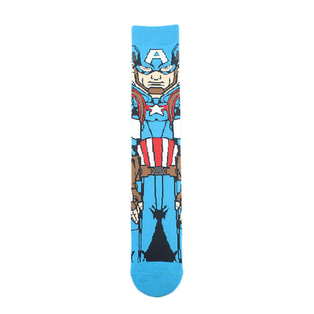 Marvel DC Cartoon Casual High Socks