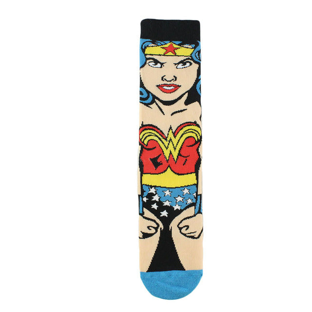 Marvel DC Cartoon Casual High Socks