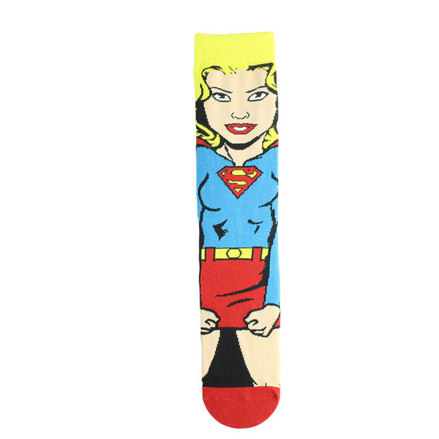 Marvel DC Cartoon Casual High Socks