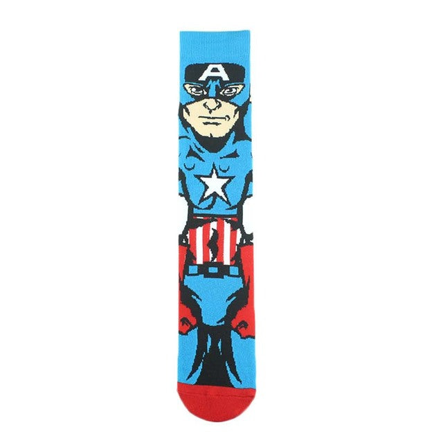 Marvel DC Cartoon Casual High Socks