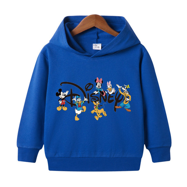 Disney Characters and Marvel Spiderman Hooded Sweater