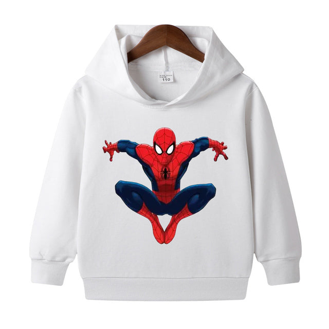 Disney Characters and Marvel Spiderman Hooded Sweater