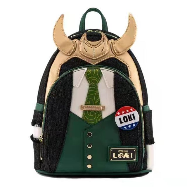 Disney Marvel Loki Thor Model PU leather Backpack