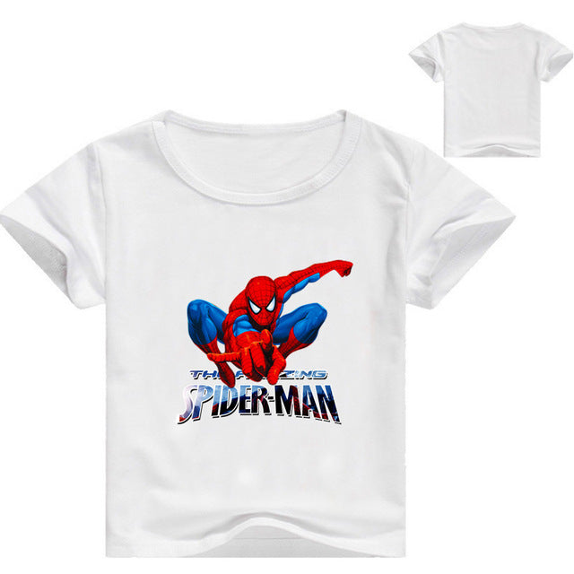 Marvel Spiderman Printed Short Sleeve T-Shirts