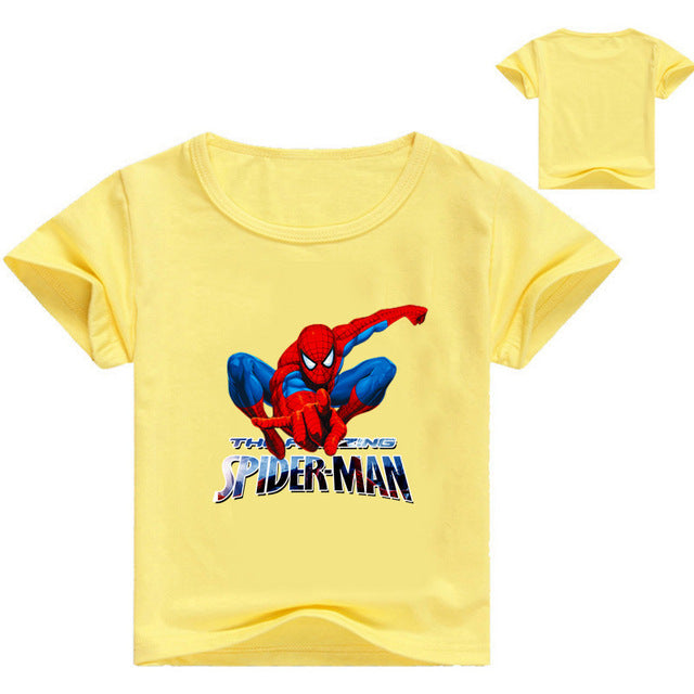 Marvel Spiderman Printed Short Sleeve T-Shirts