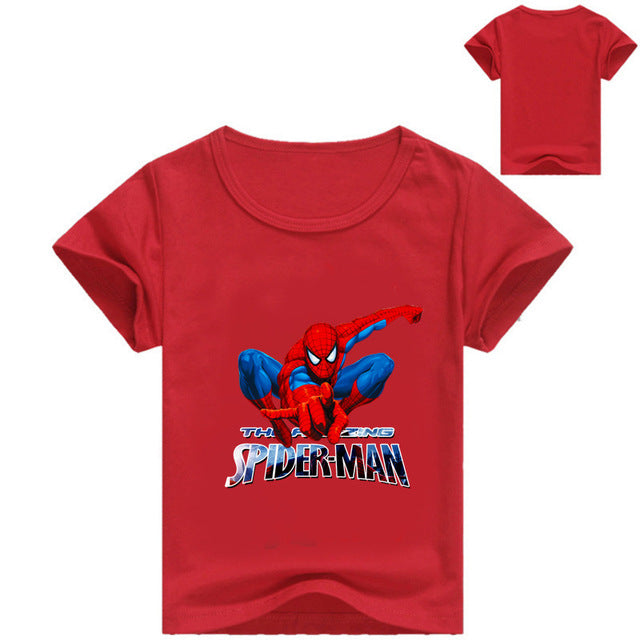 Marvel Spiderman Printed Short Sleeve T-Shirts