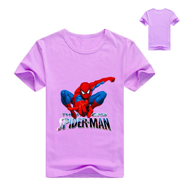 Marvel Spiderman Printed Short Sleeve T-Shirts