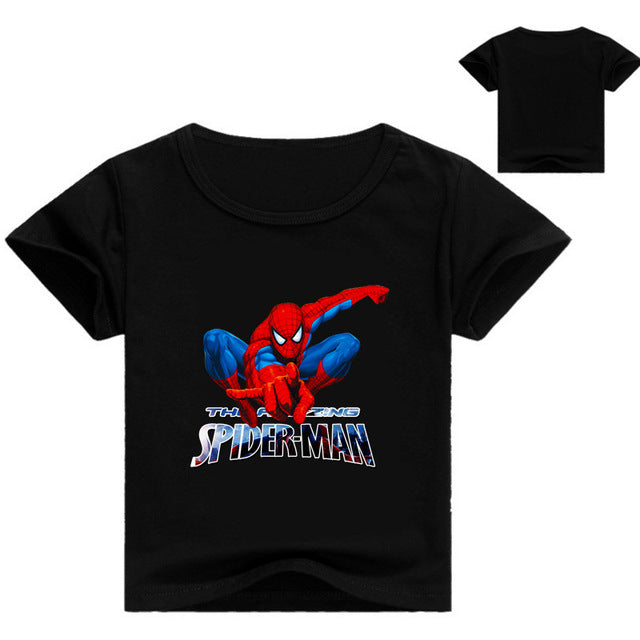 Marvel Spiderman Printed Short Sleeve T-Shirts