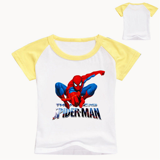 Marvel Spiderman Printed Short Sleeve T-Shirts