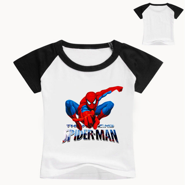 Marvel Spiderman Printed Short Sleeve T-Shirts