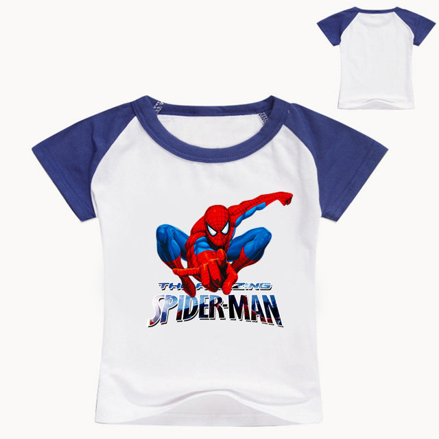 Marvel Spiderman Printed Short Sleeve T-Shirts